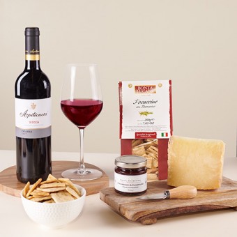 Mellow Appetizer: Red Wine and Cheese