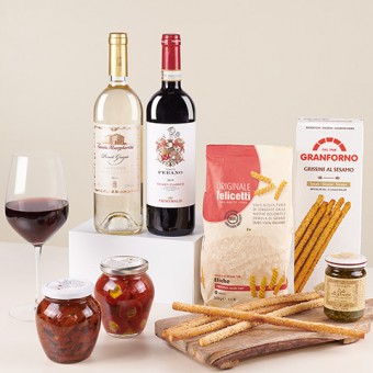  Italian Essence: Rot- und Weißwein mit Grissini