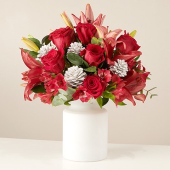 Red Magic: Lilies and Roses