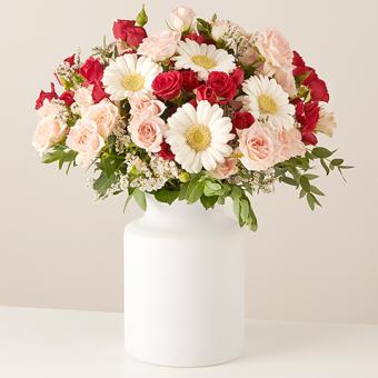 Mother's Love: Spray Roses and Mini Gerberas