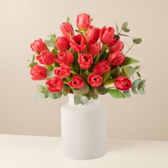 Forever Love: Red Tulips