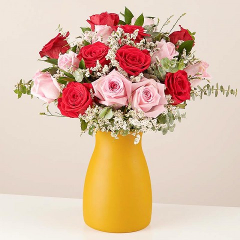 Product photo for My Sweet Love: Red and Pink Roses