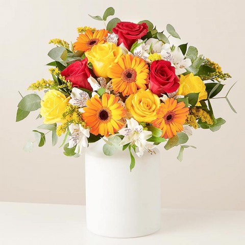 Floral Energy: Blandade orange blommor