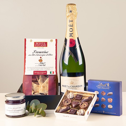Product photo for Cheery Mood: Champagne and Sweet and Savoury Snacks