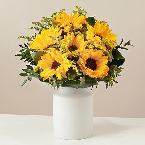 Product photo for Yellow Song: Sonnenblumen und Schusterpalme