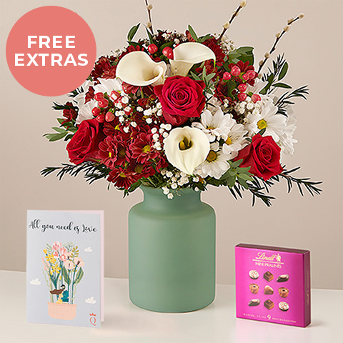 Product photo for Weekend Getaway: Roses et Callas, Chocolats et Carte