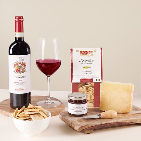 Product photo for Fragrant Banquet: Vino rosso con Marmellata alle Fragole e Champagne