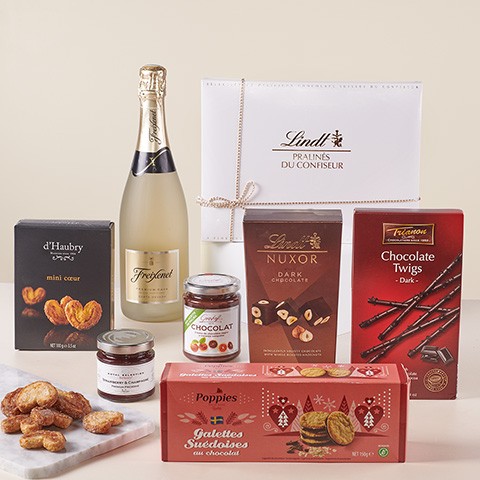 Product photo for Decadent Delights: Fine Chocolates and Freixenet Sparkling Wine