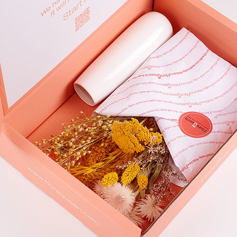 Product photo for Sunny Dream: Crea il tuo bouquet di fiori secchi gialli