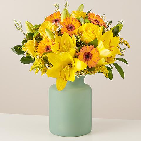 Product photo for Lumière: Roses, Lilies and Gerberas
