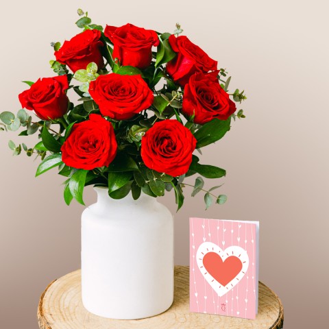 Image of Fioriture Vibranti: Rose Rosse055